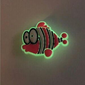 5/$10 Luminous fish crocs charm jibbitz